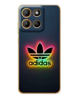 Чехол для Motorola Edge 60 Fusion с картинкой «Неоновый Adidas»