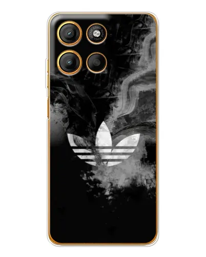 Чехол для Motorola Edge 60 Fusion с картинкой «Абстрактный дым Adidas»