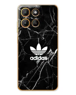 Чехол для Motorola Edge 60 Fusion с картинкой «Белый мрамор Adidas»