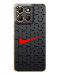 Чехол для Motorola Edge 60 Fusion с картинкой «Nike — карбоновая сетка»