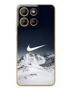 Чехол для Motorola Edge 60 Fusion с картинкой «Nike — зимние горы»