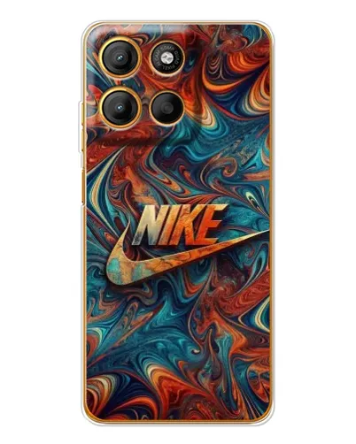 Чехол для Motorola Edge 60 Fusion с картинкой «Nike в абстракции»