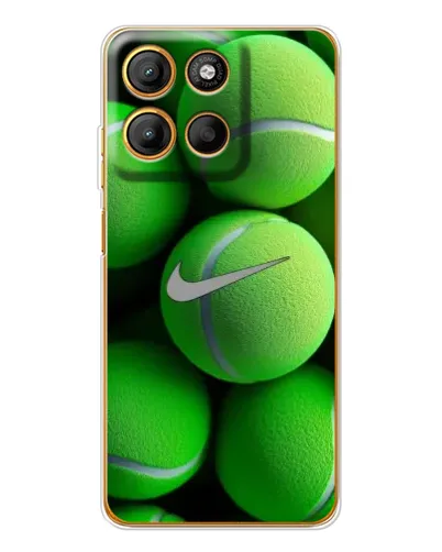 Чехол для Motorola Edge 60 Fusion с картинкой «Теннисные мячи Найк»
