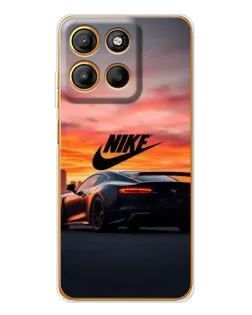 Чехол для Motorola Edge 60 Fusion с картинкой «Nike и суперкар»