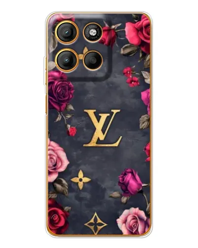 Чехол для Motorola Edge 60 Fusion с картинкой «Цветочный Louis Vuitton» Чехол для Motorola Edge 60 Fusion с картинкой «Цветочный Louis Vuitton»