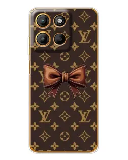Чехол для Motorola Edge 60 Fusion с картинкой «LV с бантом»