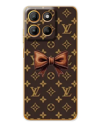 Чехол для Motorola Edge 60 Fusion с картинкой «LV с бантом» Чехол для Motorola Edge 60 Fusion с картинкой «LV с бантом»