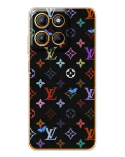 Чехол для Motorola Edge 60 Fusion с картинкой «Цветная монограмма LV»