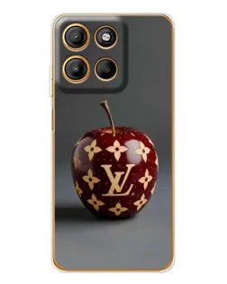 Чехол для Motorola Edge 60 Fusion с картинкой «Красное яблоко LV»
