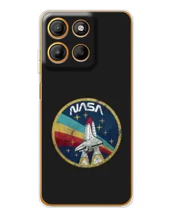Чехол для Motorola Edge 60 Fusion с картинкой «NASA — эмблема миссии»