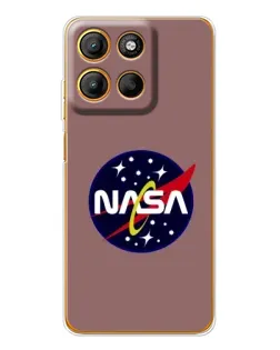 Чохол для Motorola Edge 60 Fusion з картинкою «NASA — ретро космос» Чохол для Motorola Edge 60 Fusion з картинкою «NASA — ретро космос»