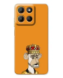 Чехол для Motorola Edge 60 Fusion с картинкой «Золотая обезьяна Bored Ape»