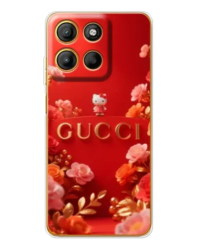 Чехол для Motorola Edge 60 Fusion с картинкой «Gucci — золотой сад»