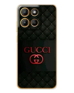 Чехол для Motorola Edge 60 Fusion с картинкой «Gucci — стеганый черный»