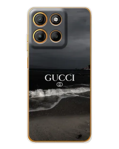 Чехол для Motorola Edge 60 Fusion с картинкой «Gucci — морской прибой»