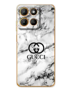 Чехол для Motorola Edge 60 Fusion с картинкой «Gucci — мраморный шик»