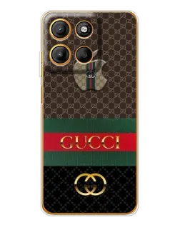 Чехол для Motorola Edge 60 Fusion с картинкой «Gucci — брендированный десерт»