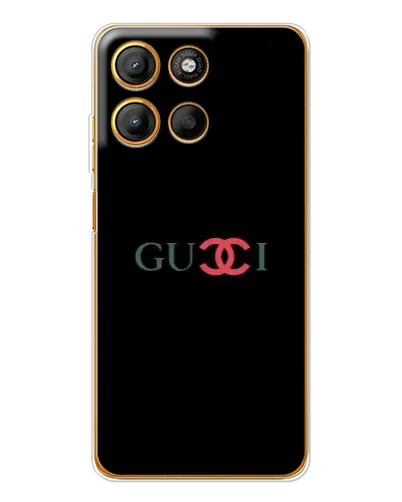 Чехол для Motorola Edge 60 Fusion с картинкой «Gucci — красный градиент»