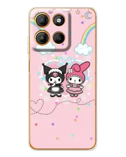 Чехол для Motorola Edge 60 Fusion с картинкой «My Melody и Kuromi»