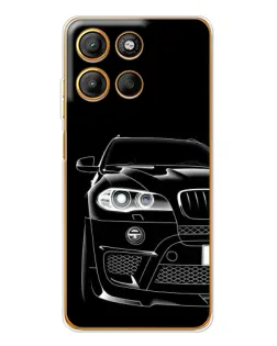 Чехол для Motorola Edge 60 Fusion с картинкой «Темный силуэт BMW»