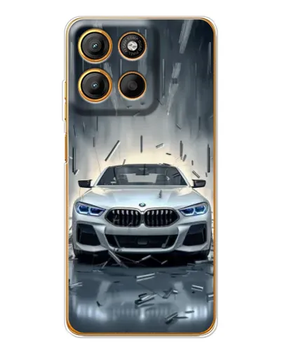 Чехол для Motorola Edge 60 Fusion с картинкой «BMW в свете фар»