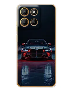 Чехол для Motorola Edge 60 Fusion с картинкой «BMW на мокрой дороге»