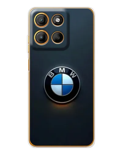 Чехол для Motorola Edge 60 Fusion с картинкой «Логотип BMW — минимализм»