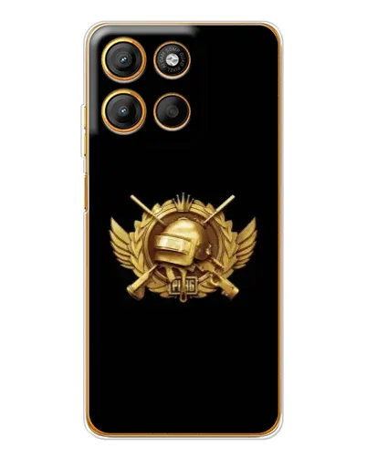 Чехол для Motorola Edge 60 Fusion с картинкой «PUBG — оранжевый градиент»
