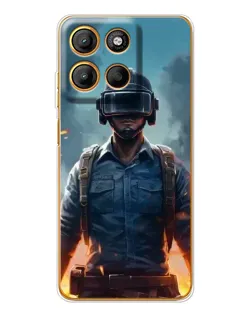 Чехол для Motorola Edge 60 Fusion с картинкой «PUBG — реалистичный герой»
