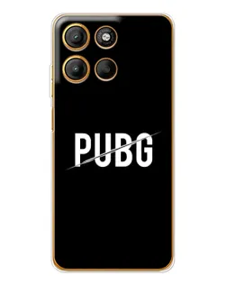 Чехол для Motorola Edge 60 Fusion с картинкой «PUBG — белый логотип»