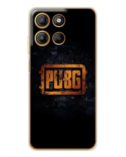 Чехол для Motorola Edge 60 Fusion с картинкой «PUBG — золотой логотип»