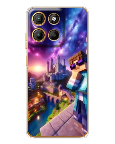 Чехол для Motorola Edge 60 Fusion с картинкой «Стив и космос»