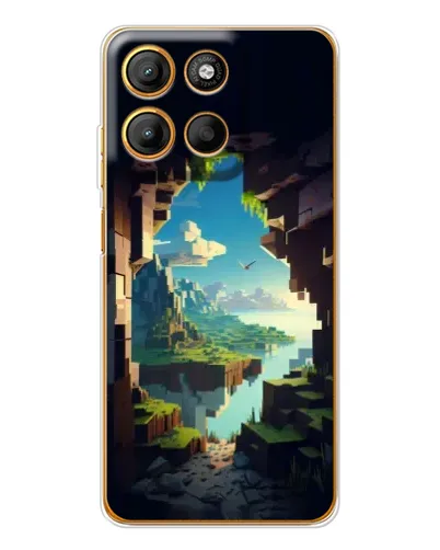 Чехол для Motorola Edge 60 Fusion с картинкой «Вид из пещеры»