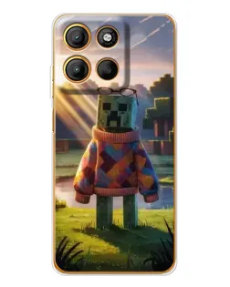 Чехол для Motorola Edge 60 Fusion с картинкой «Крипер в свитере»