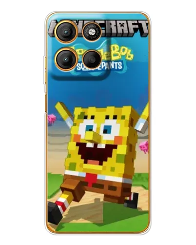 Чехол для Motorola Edge 60 Fusion с картинкой «Губка Боб Minecraft» Чехол для Motorola Edge 60 Fusion с картинкой «Губка Боб Minecraft»