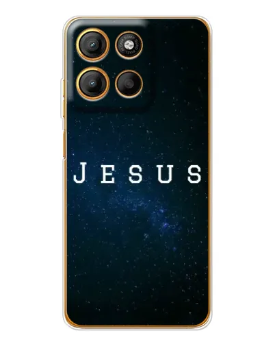 Чехол для Motorola Edge 60 Fusion с картинкой «Звездное небо Jesus»