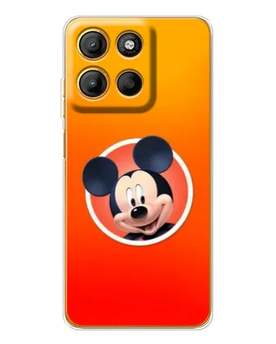 Чехол для Motorola Edge 60 Fusion с картинкой «Mickey в круге»