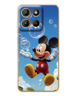 Чехол для Motorola Edge 60 Fusion с картинкой «Mickey и мыльные пузыри»