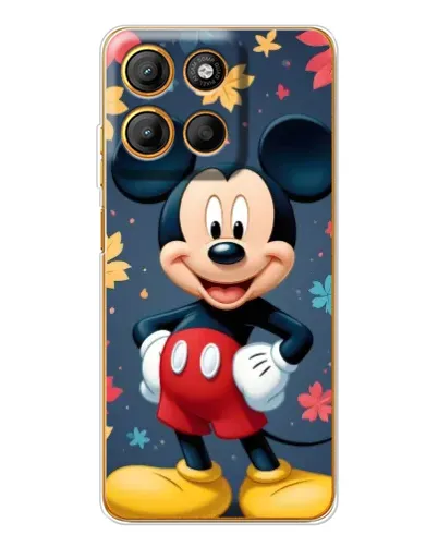Чехол для Motorola Edge 60 Fusion с картинкой «Осенний Mickey Mouse»