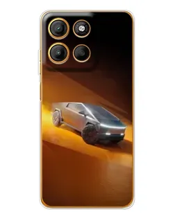 Чохол для Motorola Edge 60 Fusion з картинкою «Cybertruck у пустелі»
