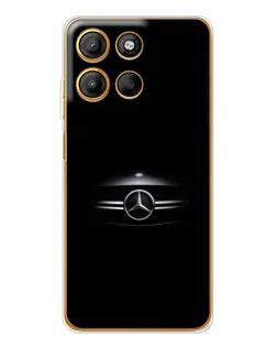 Чехол для Motorola Edge 60 Fusion с картинкой «Mercedes — абстрактные линии»