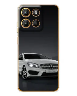Чехол для Motorola Edge 60 Fusion с картинкой «Mercedes AMG GT Silver»