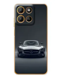 Чехол для Motorola Edge 60 Fusion с картинкой «Mercedes на черном»