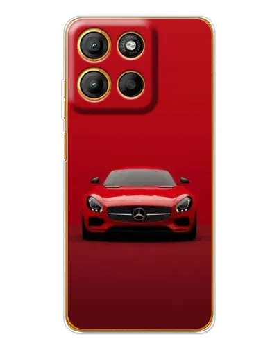 Чехол для Motorola Edge 60 Fusion с картинкой «Красный Mercedes AMG»