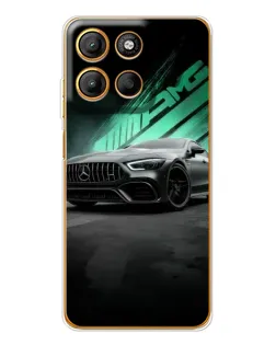 Чехол для Motorola Edge 60 Fusion с картинкой «Темный Mercedes AMG»