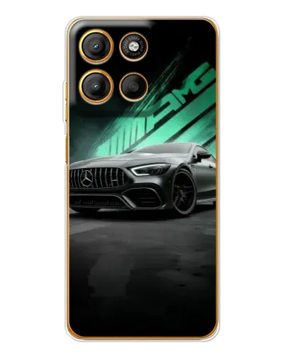 Чехол для Motorola Edge 60 Fusion с картинкой «Темный Mercedes AMG»