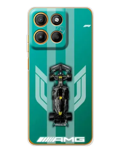 Чехол для Motorola Edge 60 Fusion с картинкой «Mercedes AMG Petronas»