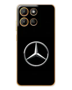 Чехол для Motorola Edge 60 Fusion с картинкой «Mercedes классический лого»