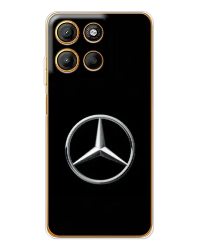 Чехол для Motorola Edge 60 Fusion с картинкой «Mercedes классический лого»
