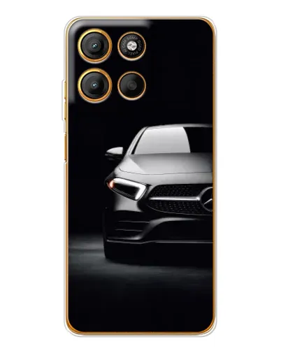 Чехол для Motorola Edge 60 Fusion с картинкой «Свет фар Mercedes»